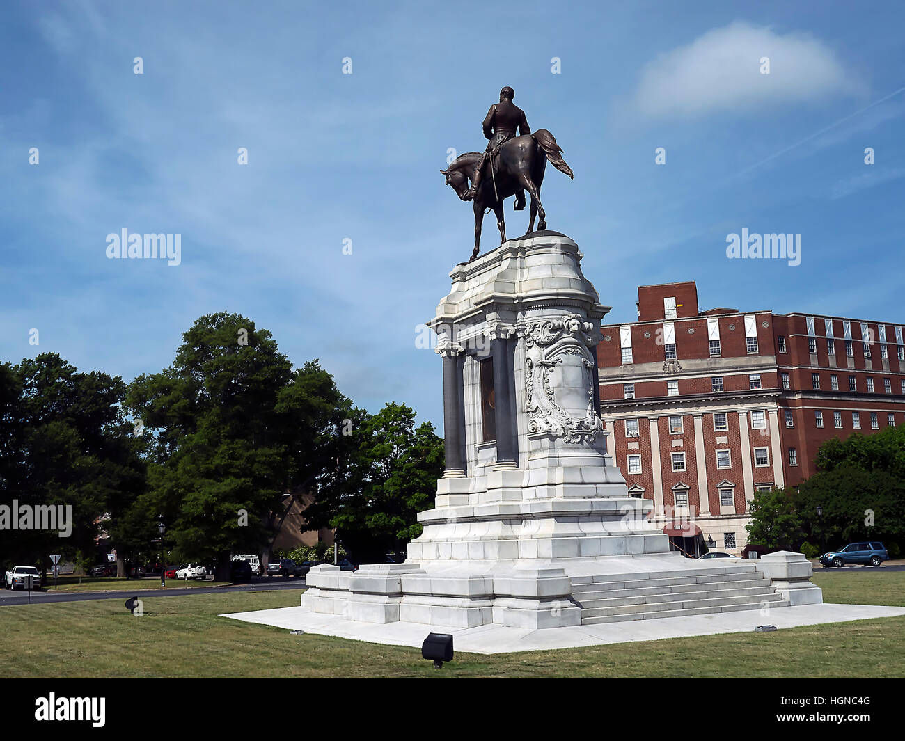 The Statue of Robert E Lee in Washington DC Stock Photo Alamy