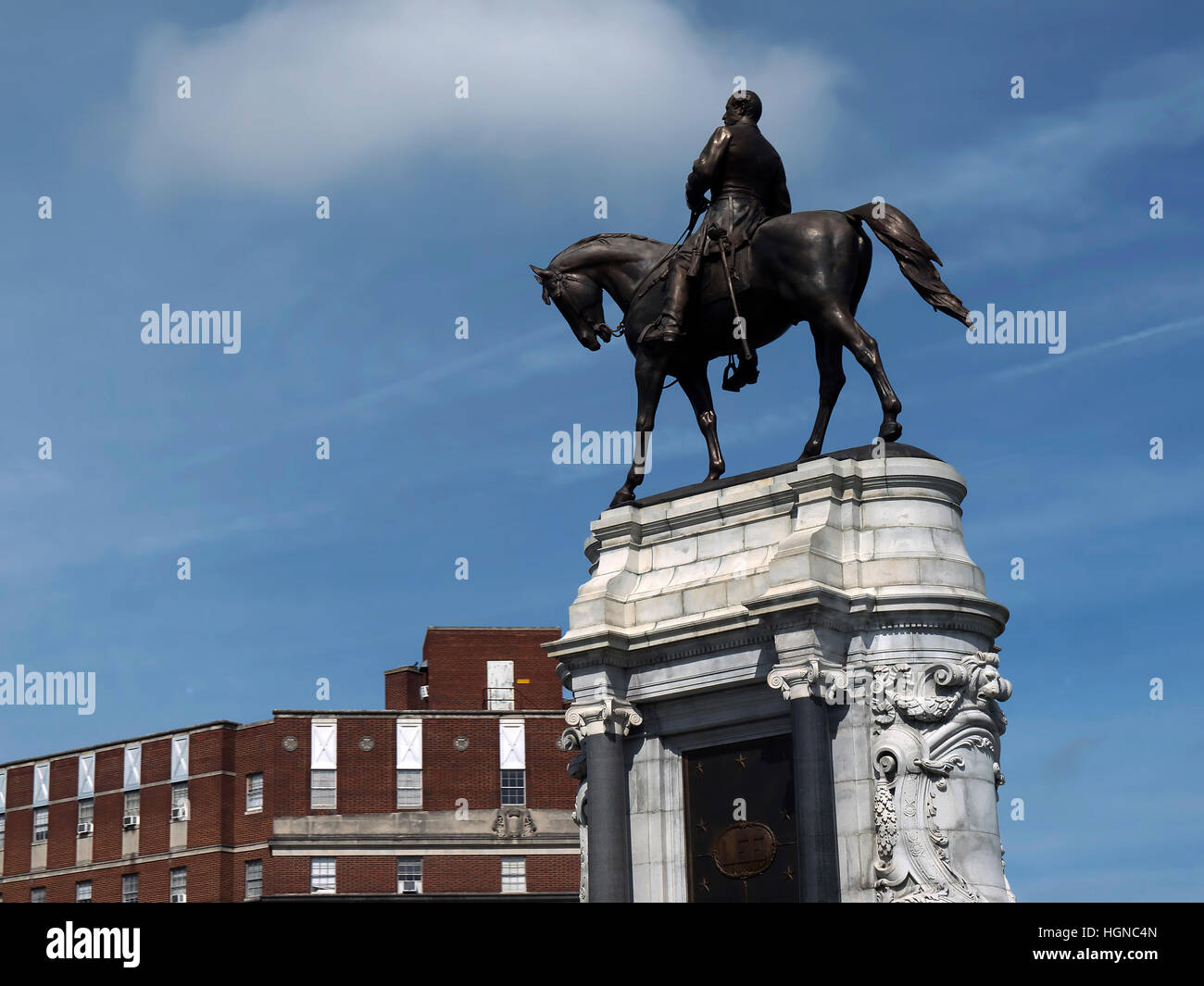 The Statue of Robert E Lee in Washington DC Stock Photo Alamy