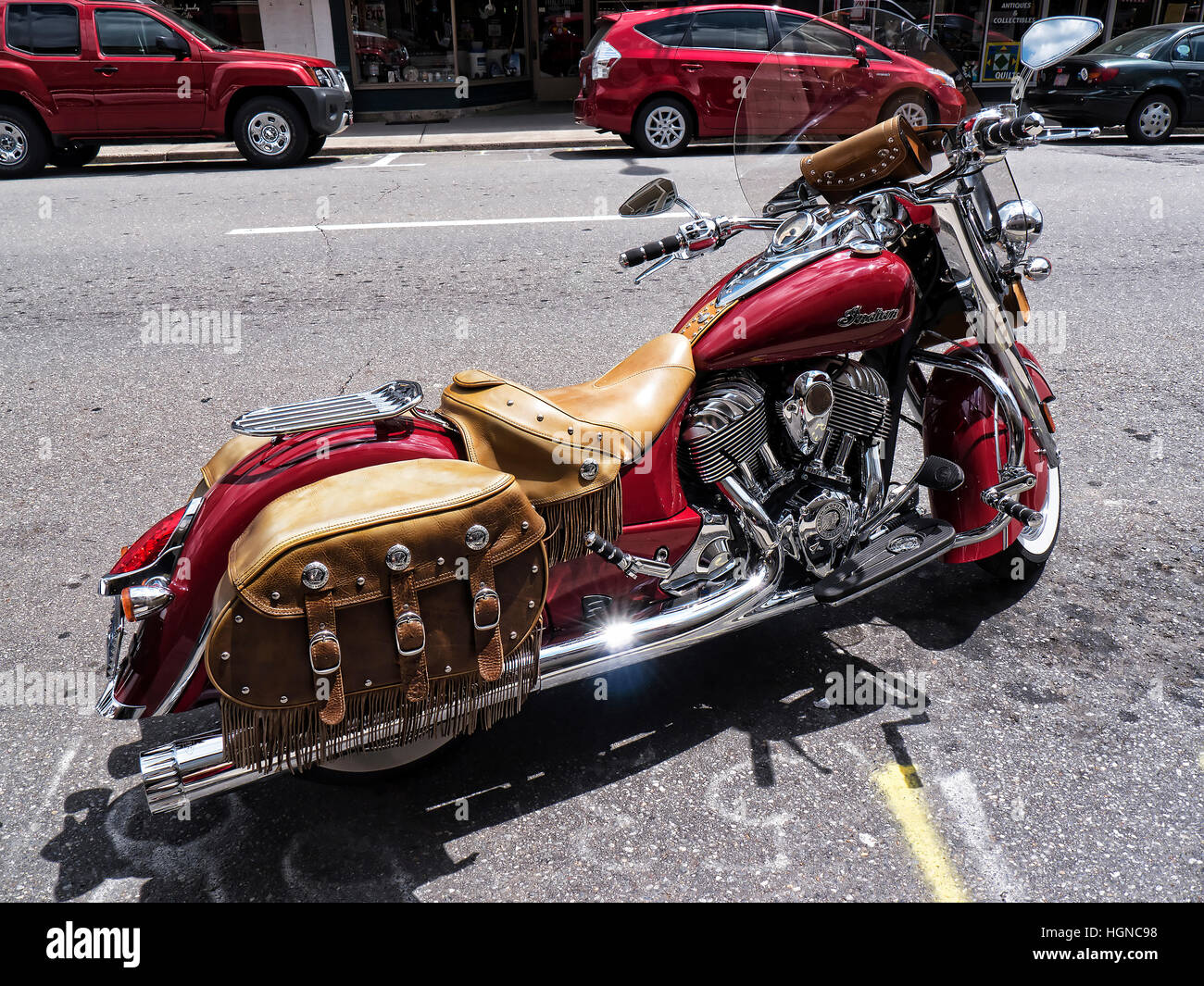 Motorcycle in Mount Airy in North Carolina is also known as Mayberry