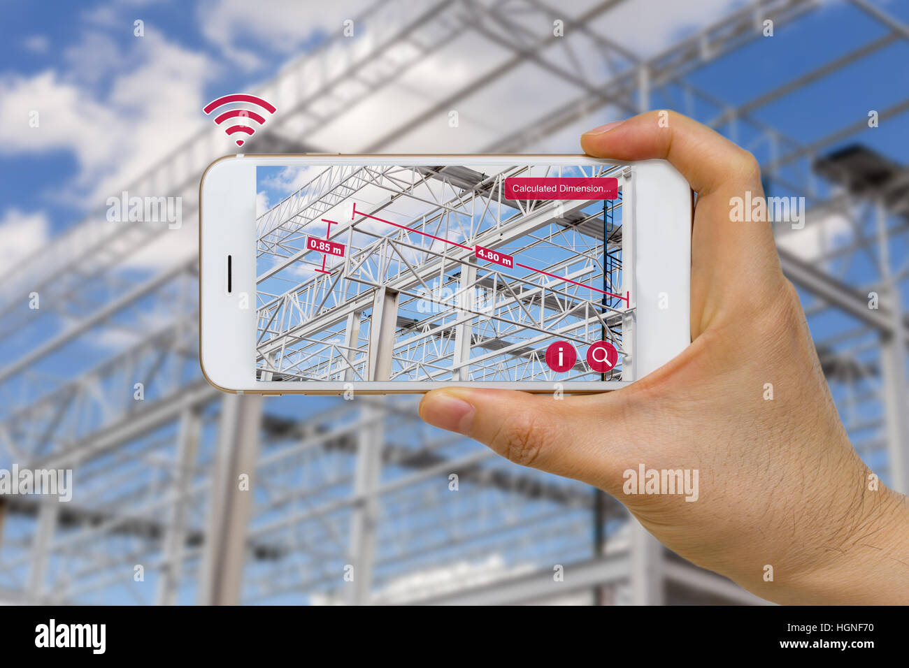 Augmented reality in construction industry concept application for