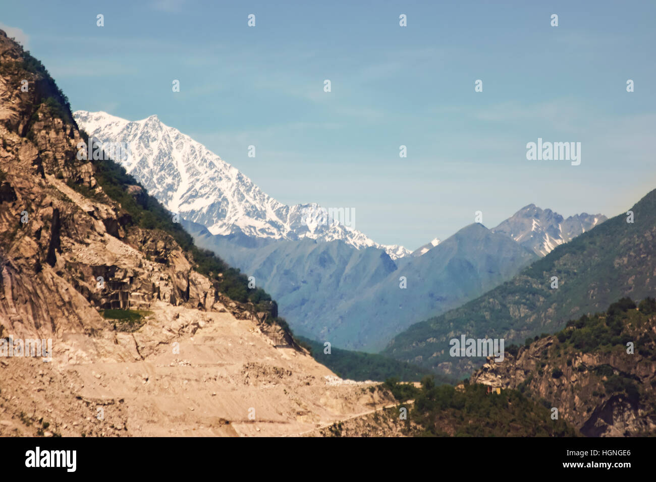 Sky and mountains Stock Photo - Alamy