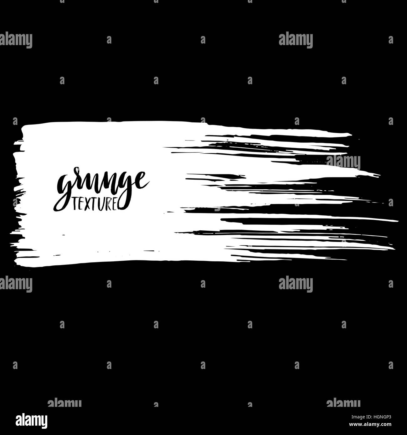 Black ink vector brush strokes isolated on white background. Vector ...