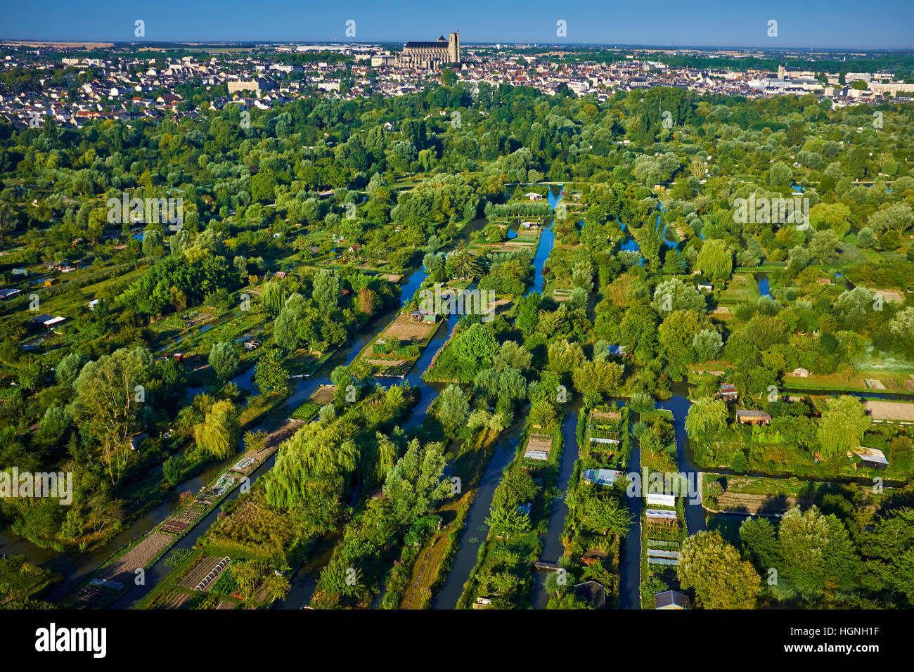 Bourges france aerial hi-res stock photography and images - Alamy
