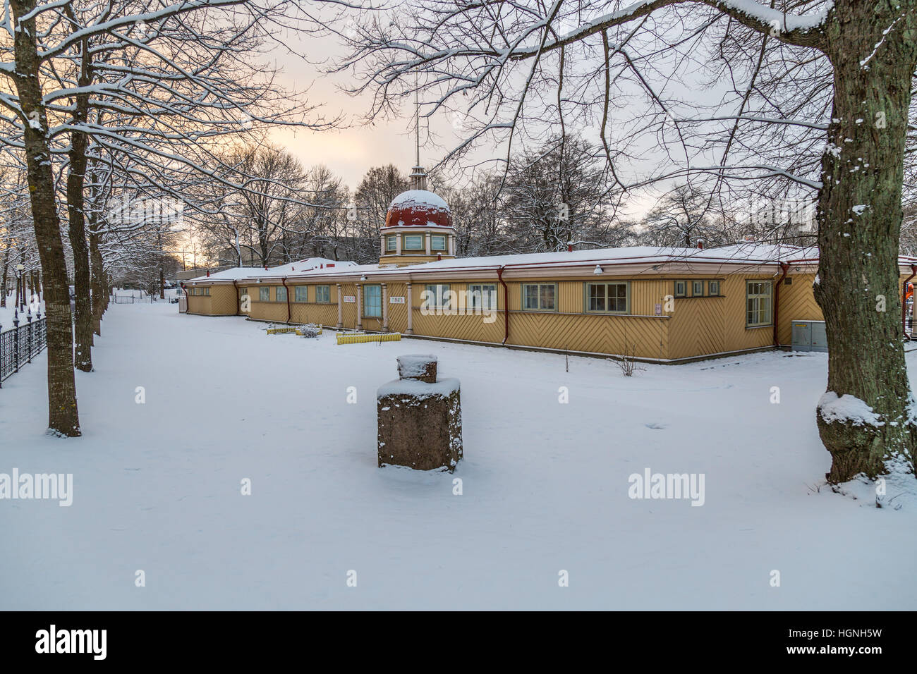 Winter In Kadriorg Park Stock Photo