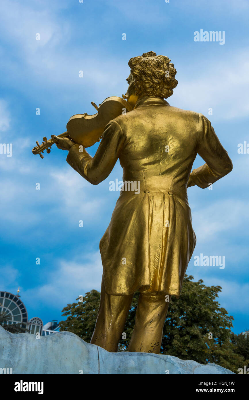 Johann Strauss Monument Vienna Stock Photo