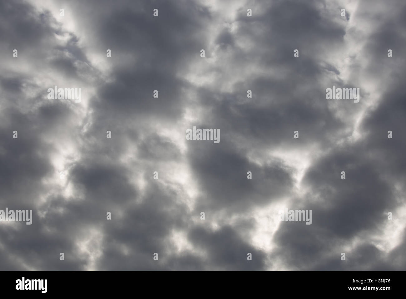 Dark Grey Cloudy Sky Stock Photo