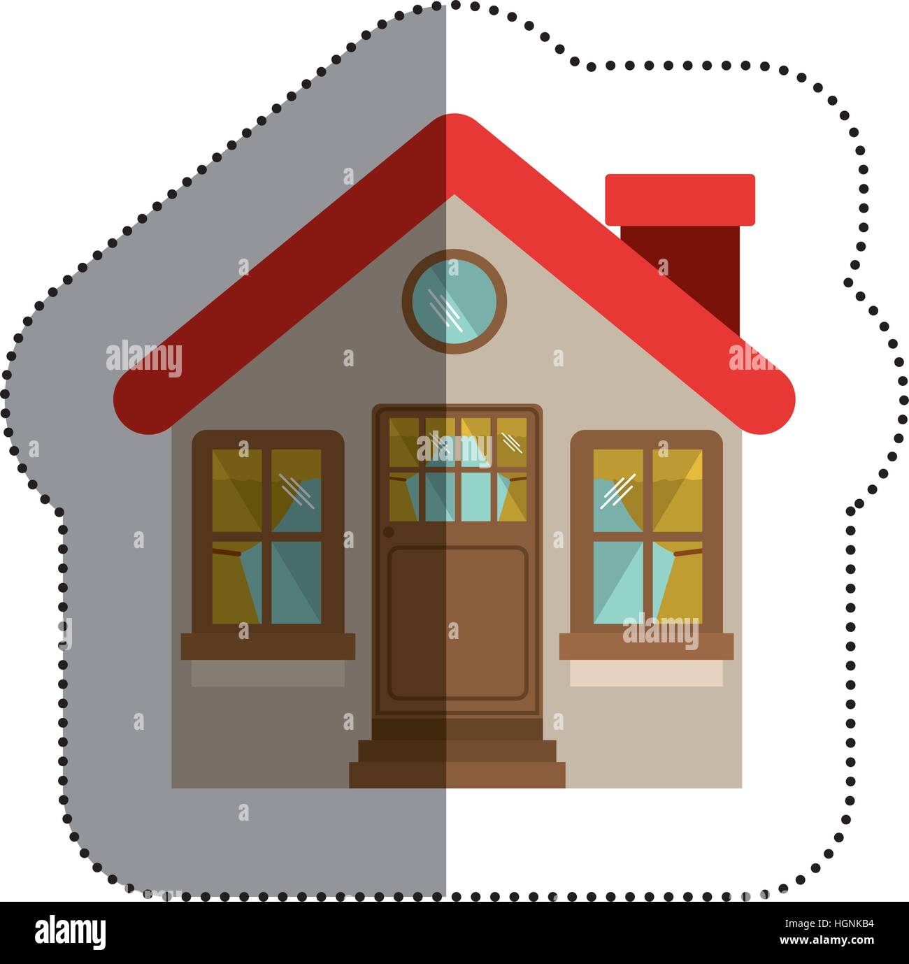 House icon. Home real estate and building theme. Isolated design ...