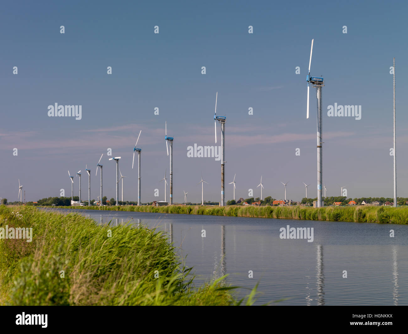 Wind Power Generation Stock Photo Alamy