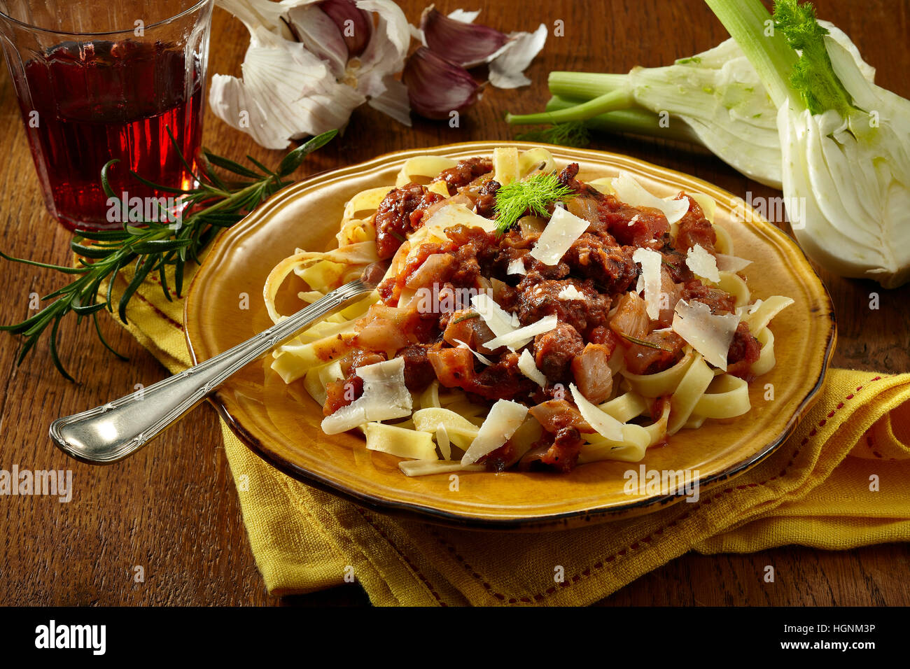 Sausage and fennel ragu Stock Photo - Alamy