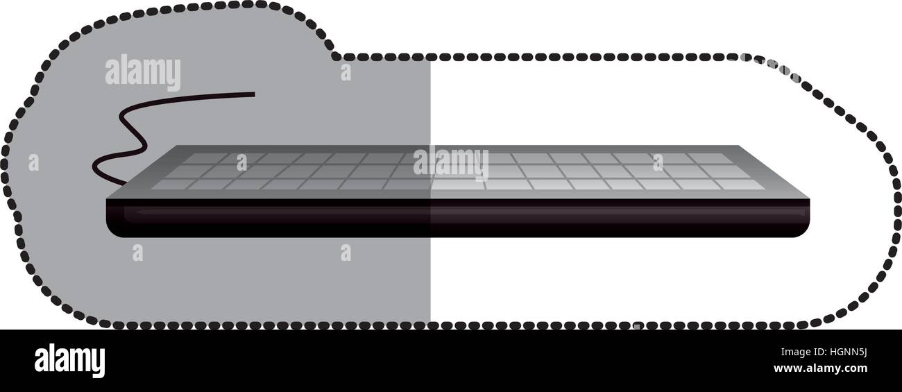 Keyboard icon. Device gadget technology and electronic theme. Isolated ...