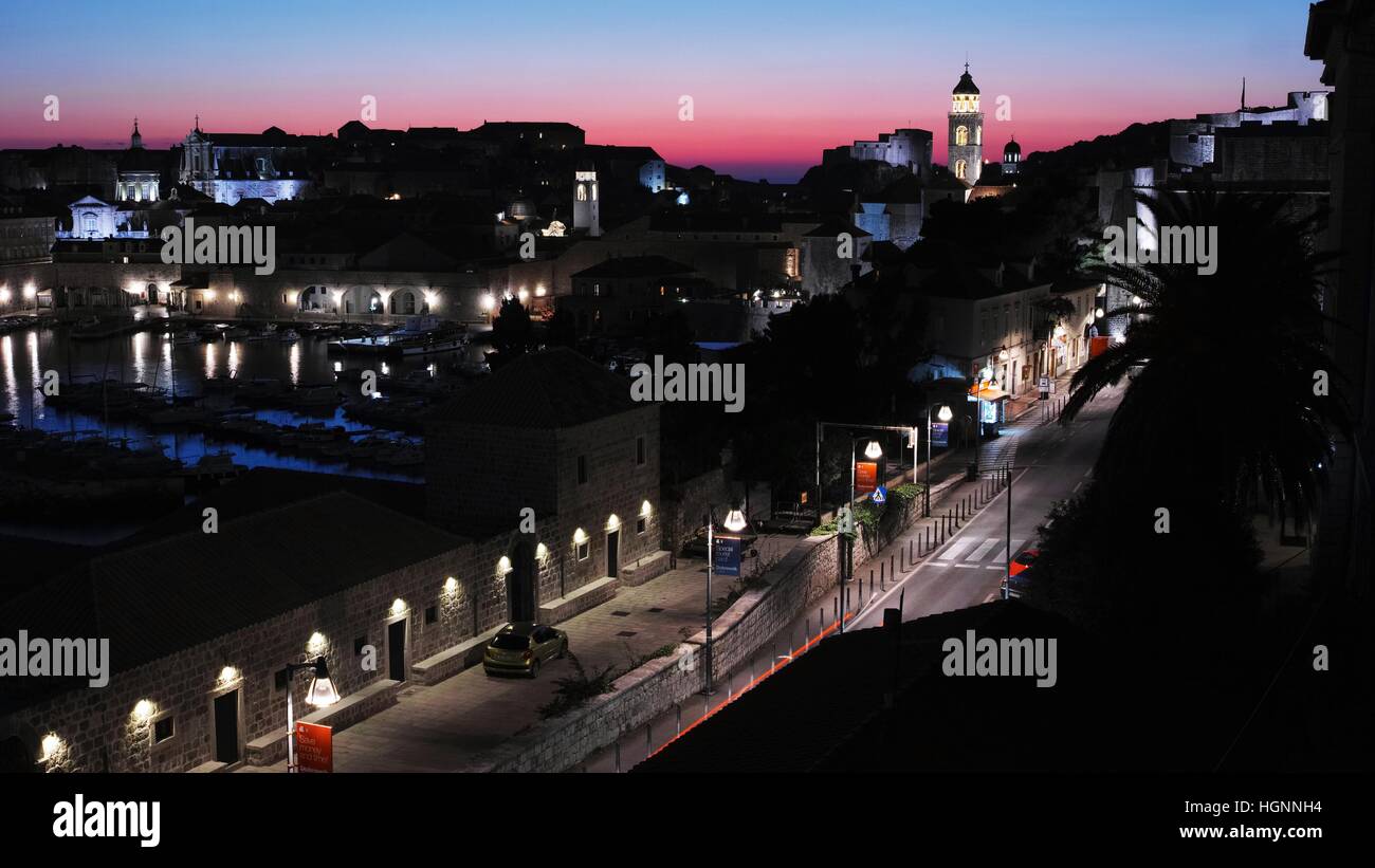 Night view color city sunset hi-res stock photography and images - Alamy