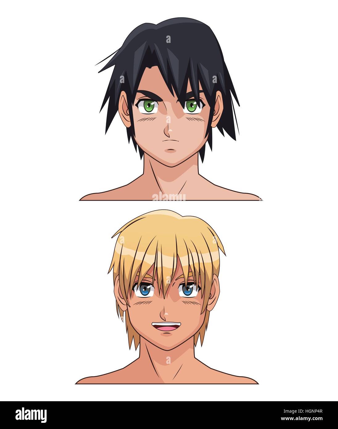 Boy Anime Male Manga Cartoon Stock Photos Boy Anime Male Manga