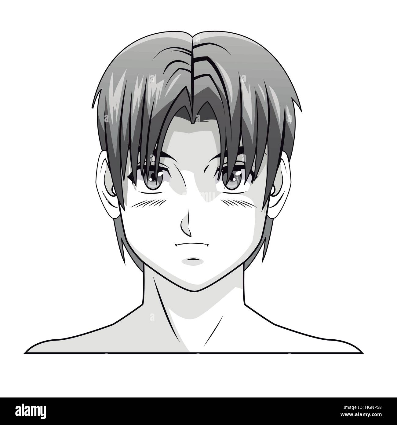 How To Draw A Manga / Anime Styled Portrait: Male Edition