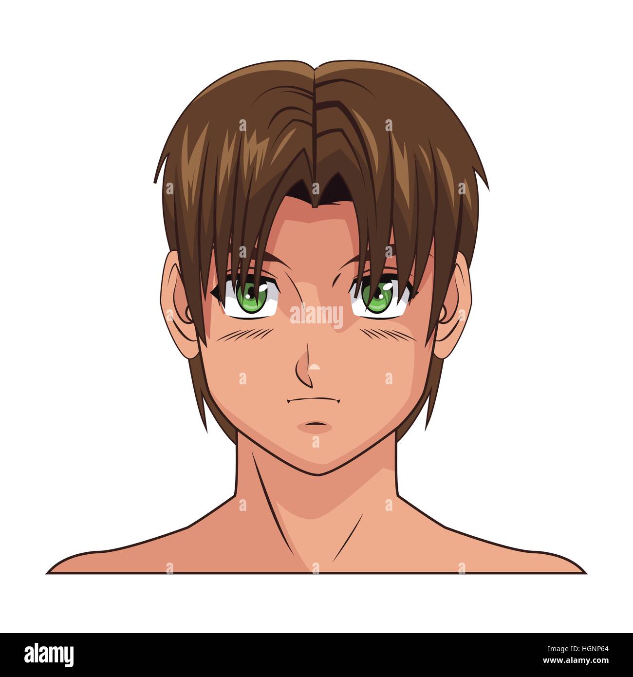 Aesthetic Anime Boy With Brown Hair  Kimbrerly Evelyn  Drawings   Illustration People  Figures Animation Anime  Comics Other  Animation Anime  Comics  ArtPal