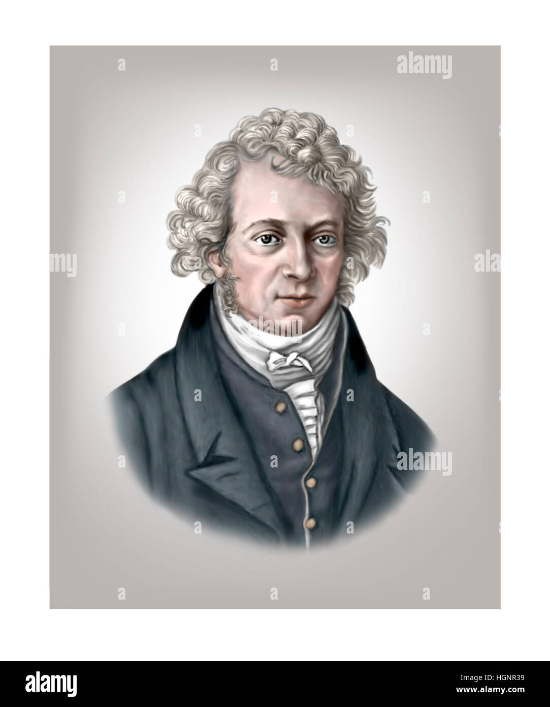 Andre Marie Ampere, Physicist, Mathematician Stock Photo