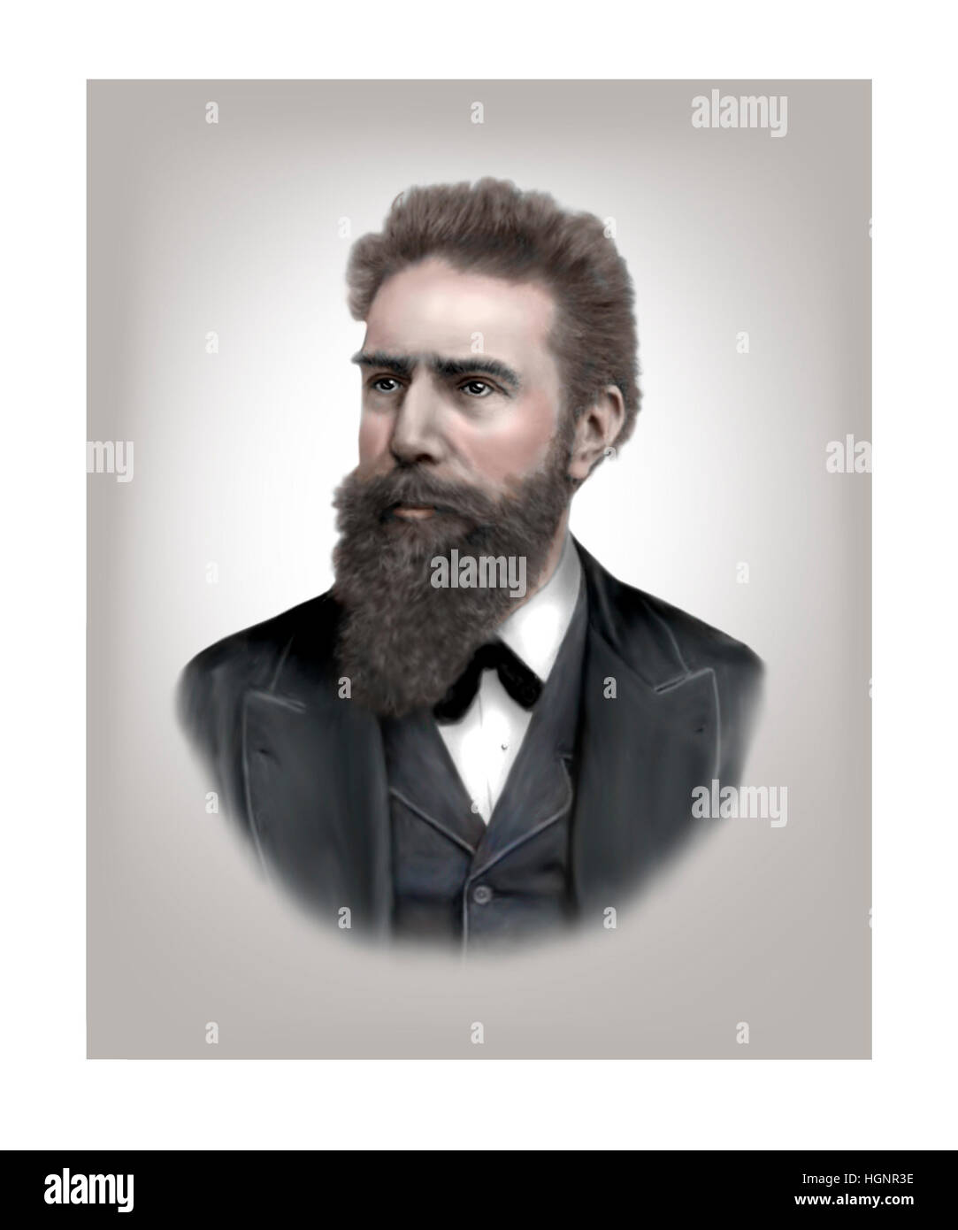 Wilhelm Rontgen, Roentgen, 1845-1923, Physicist, Mechanical Engineer Stock Photo