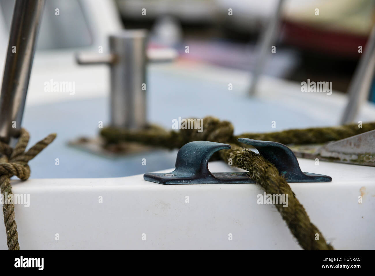 Rope threading and housing system up close Stock Photo Alamy