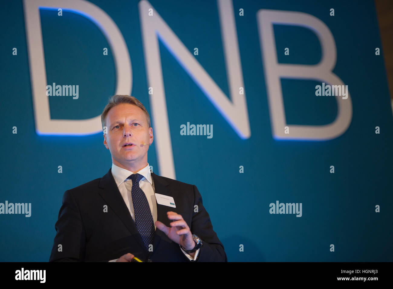 Trond Bentestuen, Group executive vice president Personal Banking, DNB Bank Group, Capital Markets Day, London, UK Stock Photo