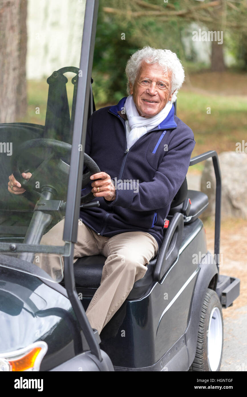 Senior man sport car hi-res stock photography and images - Alamy