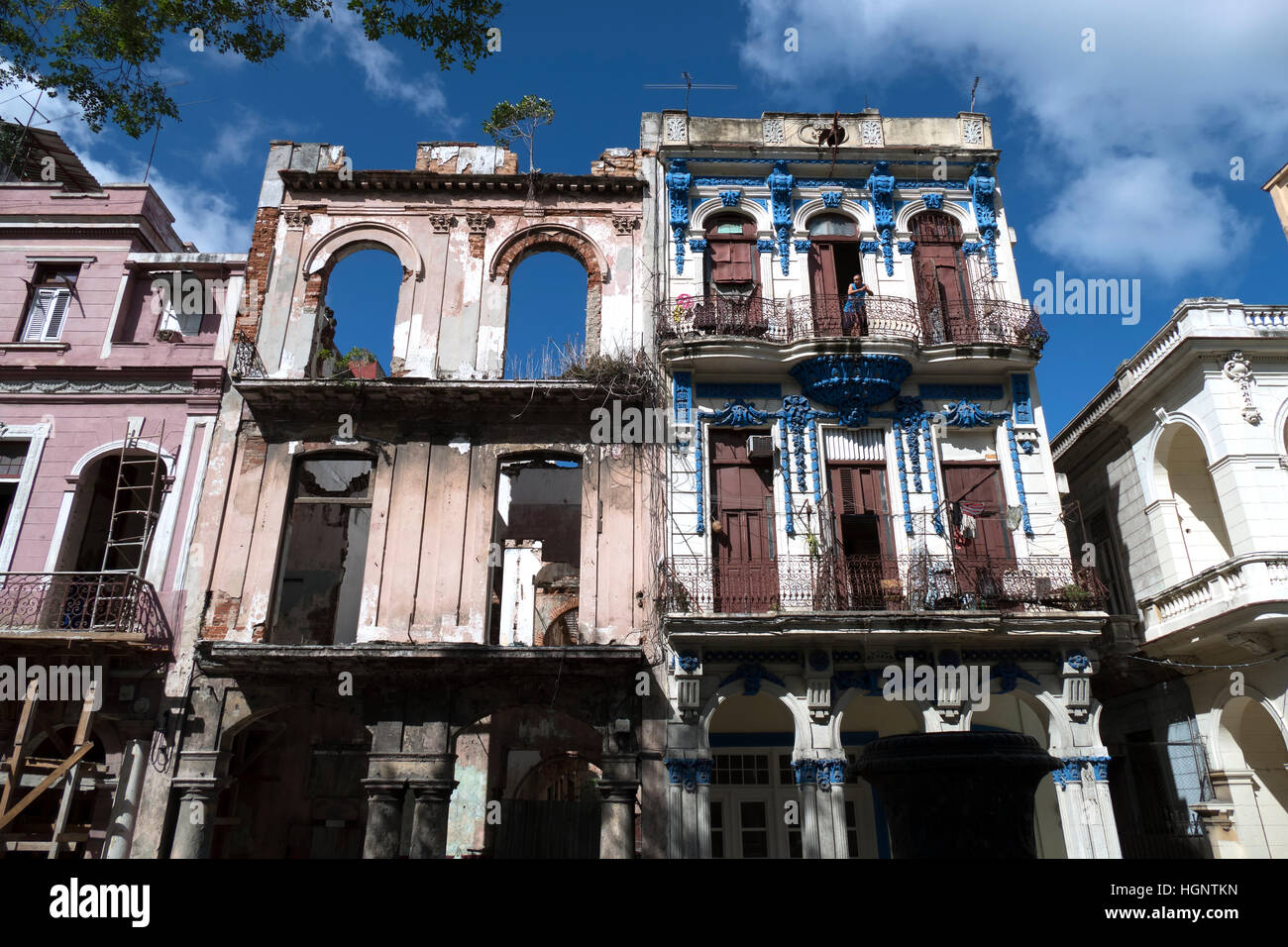 View of Havana, Cuba. Cuban city with architecture, residential