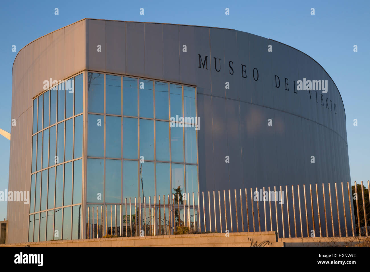 Wind Museum - Museo del Viento, La Muela, Aragon, Spain Stock Photo