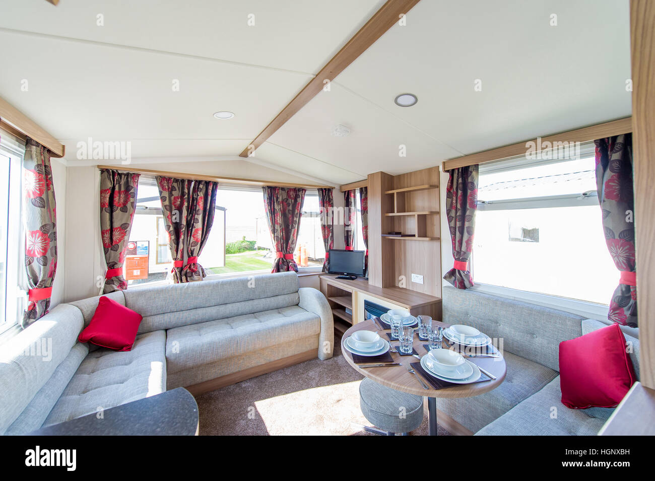 Interior Of A Luxury Mobile Home Stock Photo 130788773 Alamy