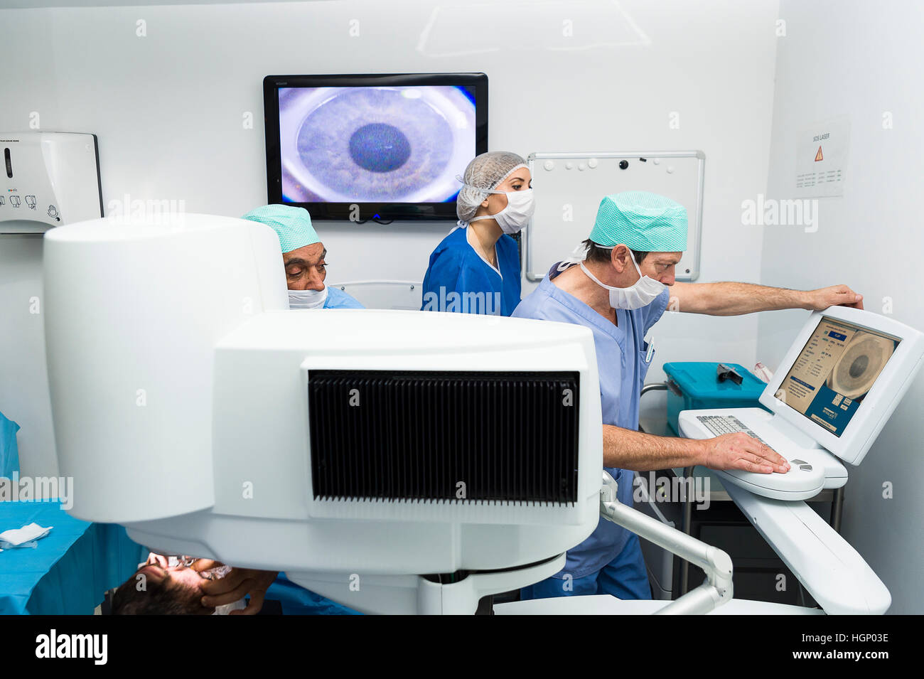 EYE LASER SURGERY Stock Photo Alamy