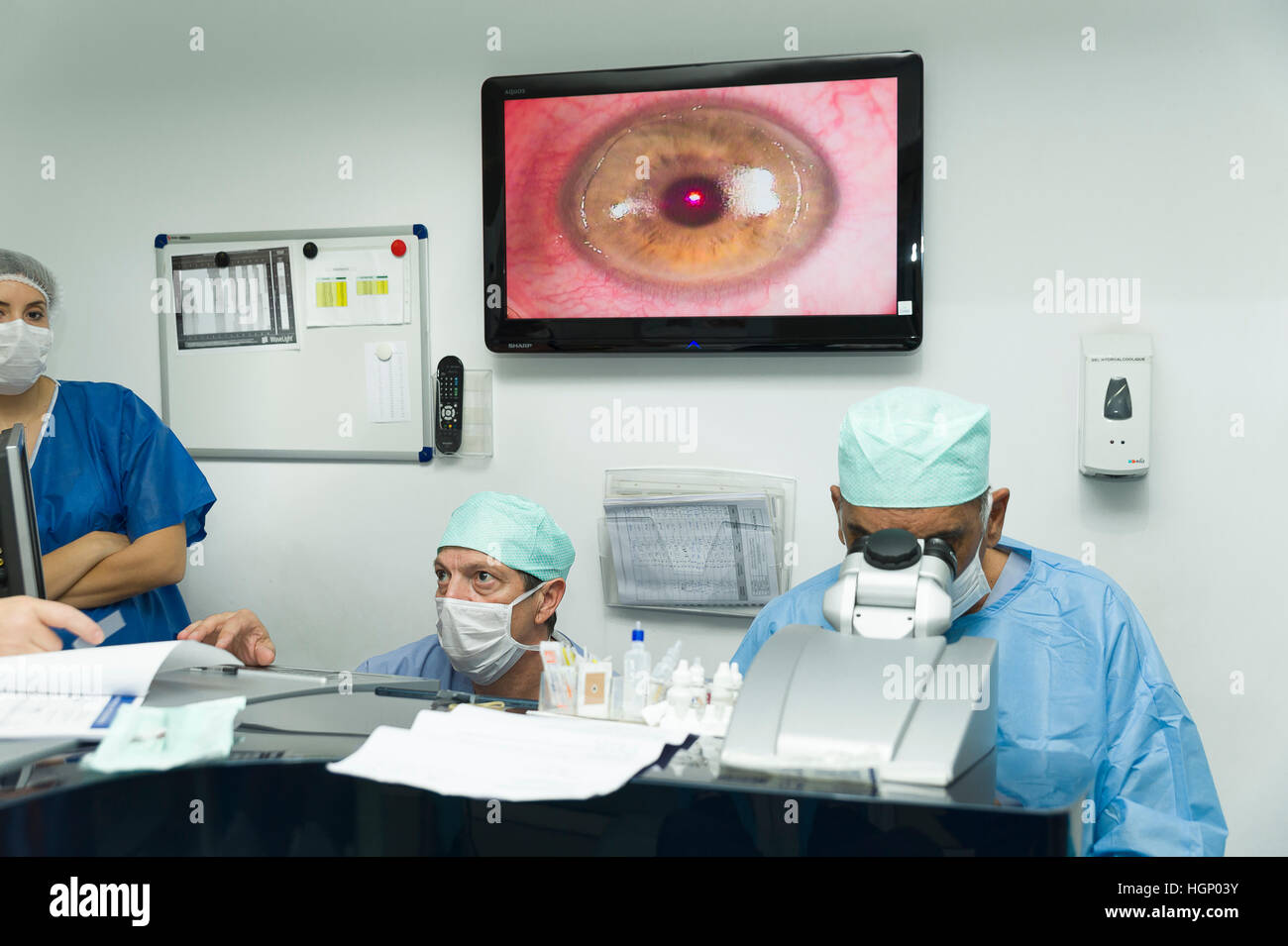 EYE LASER SURGERY Stock Photo Alamy