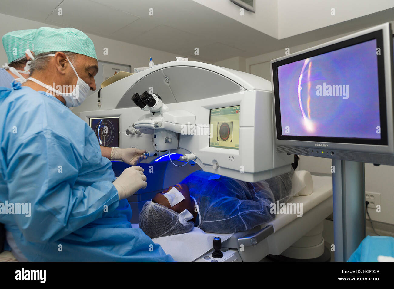 EYE LASER SURGERY Stock Photo Alamy