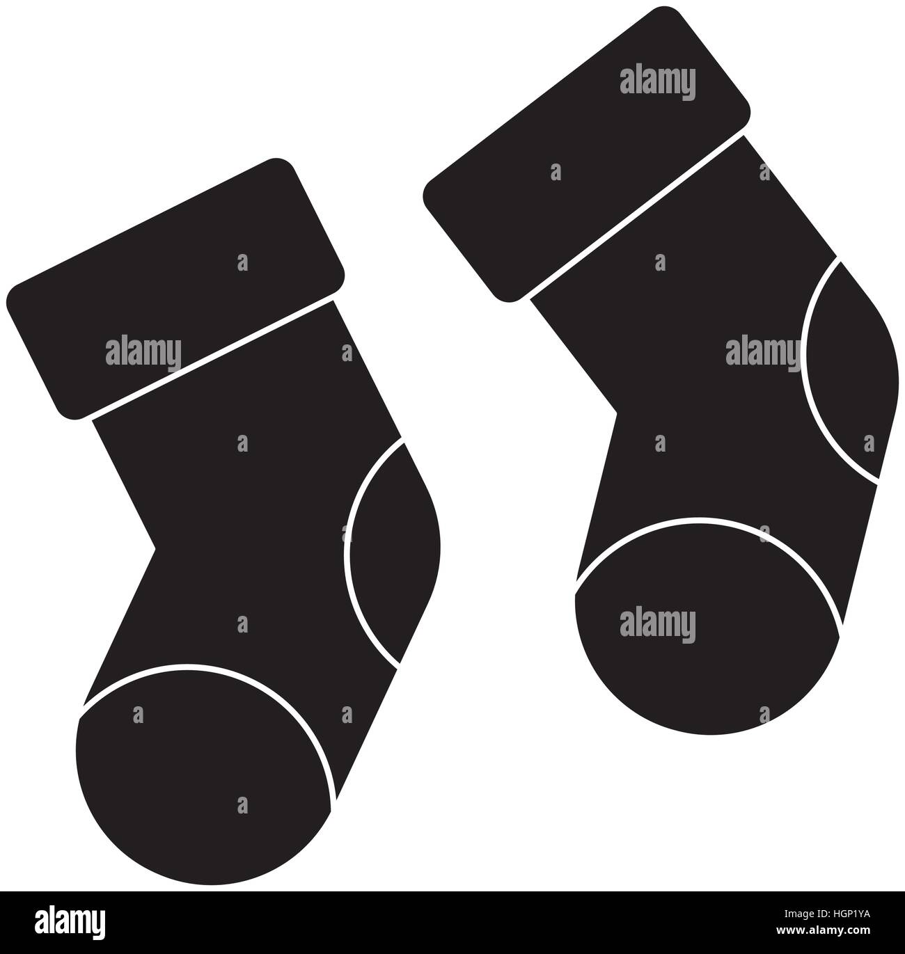 baby socks icon over white background. vector illustration Stock Vector ...