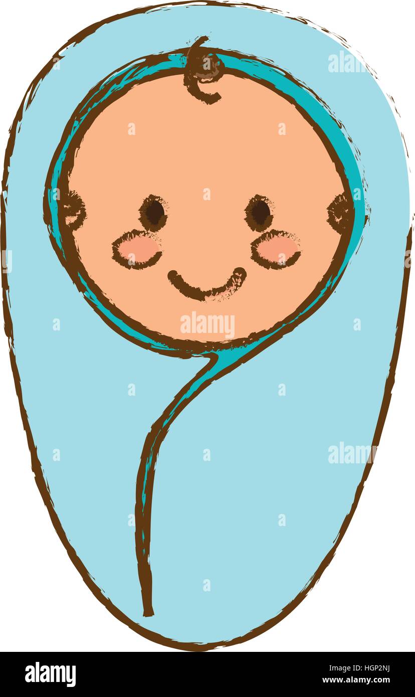 cute baby wrapped in a blanket icon over white background. colorful design.  vector illustration Stock Vector Image & Art - Alamy