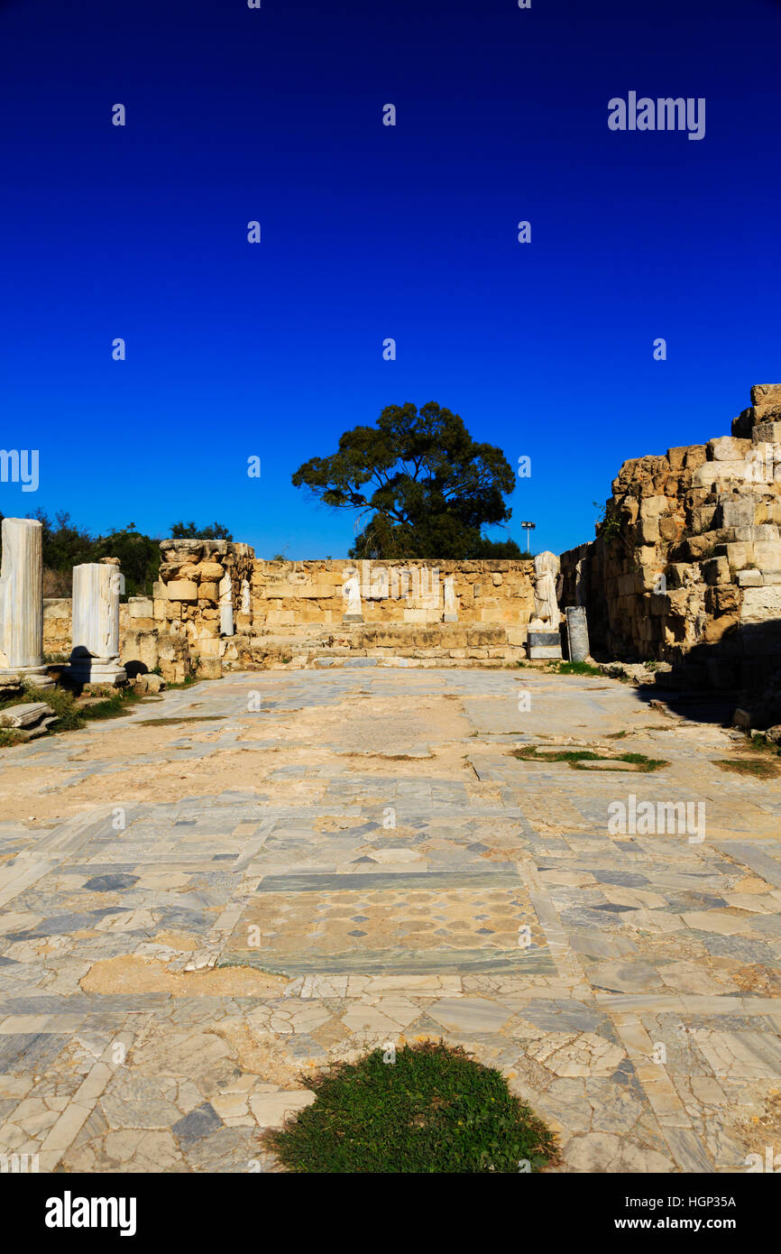 Ancient Roman ruins at Salamis, Famagusta, Northern Cyprus Stock Photo ...