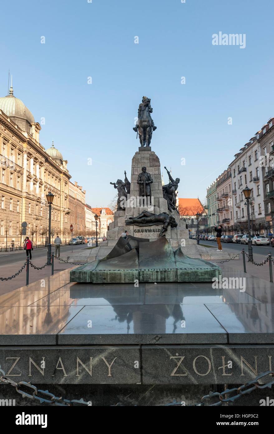 The Grunwald Monument, Krakow Stock Photo