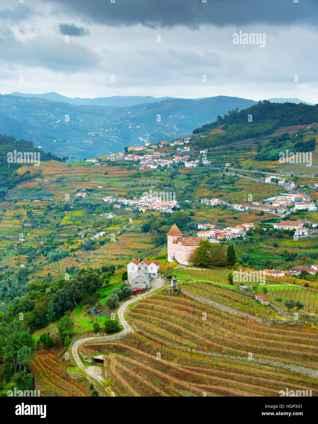 Beautiful village in Porto region. Portugal Stock Photo Alamy
