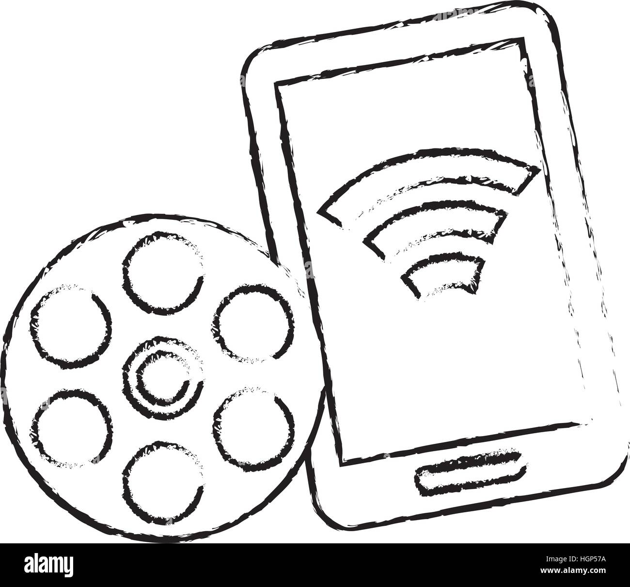 play symbol on digital device screen movie or video related icon image ...