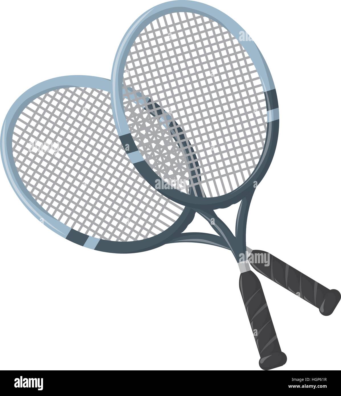 tennis rackets icon over white background. vector illustration Stock