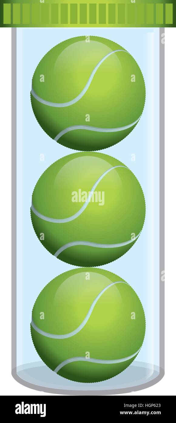 Tennis ball container Stock Vector Images - Alamy