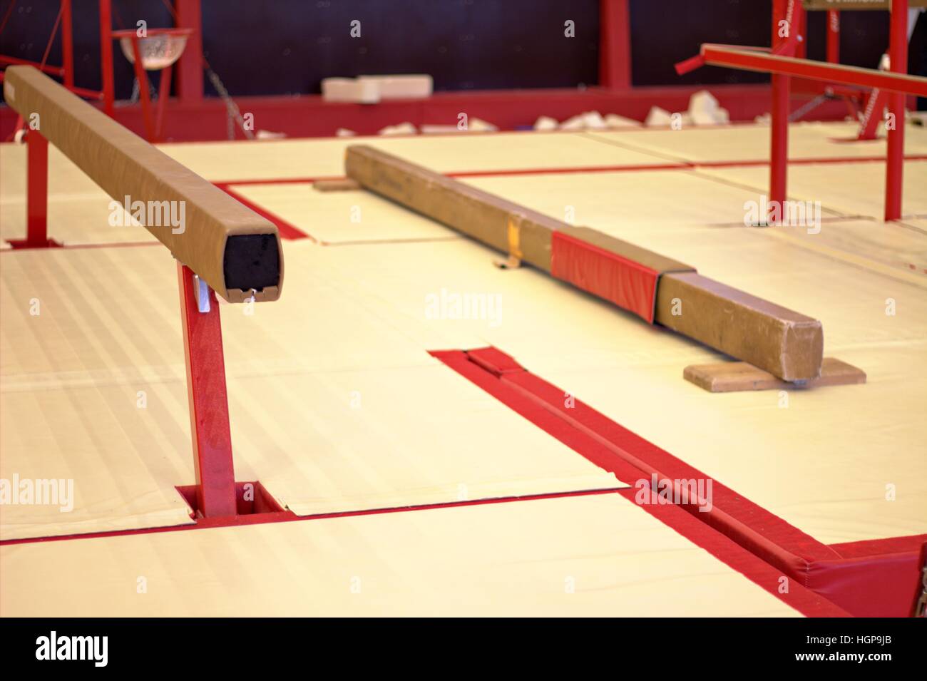 Gymnastic equipment from a gymnastic club in the Faroe Islands Stock