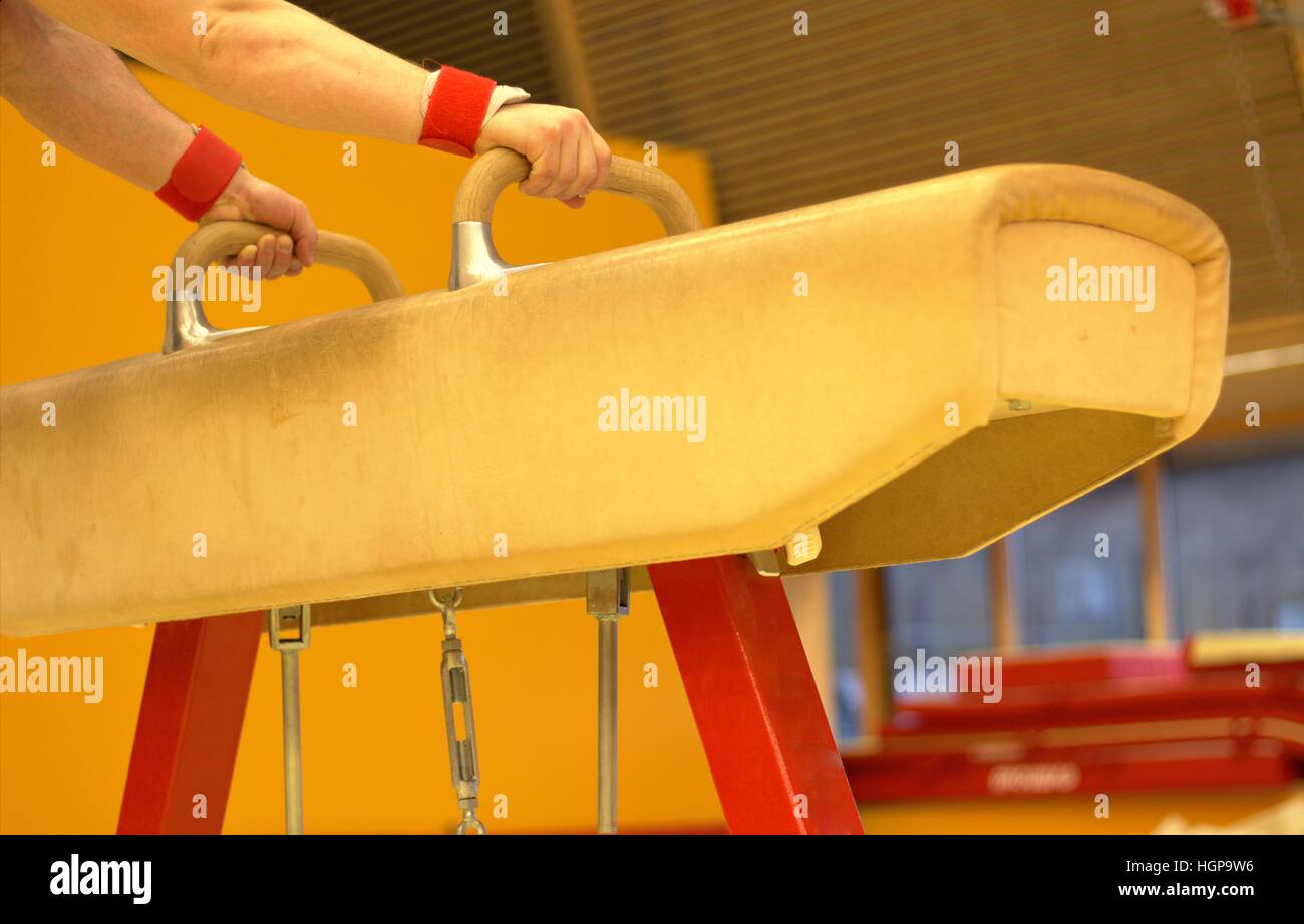 Gymnastic equipment from a gymnastic club in the Faroe Islands Stock