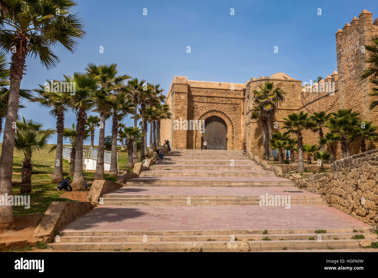 Great Gate Entrance Kasbah of Oudayas Rabat Morocco Stock Photo - Alamy