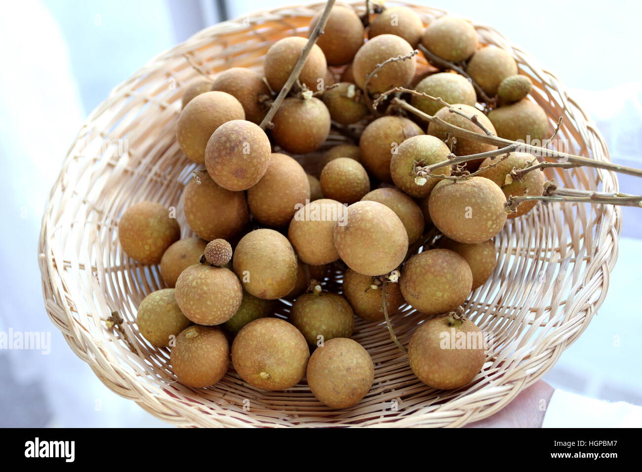 Dimocarpus longan or known as Longan in bamboo plate Stock Photo - Alamy