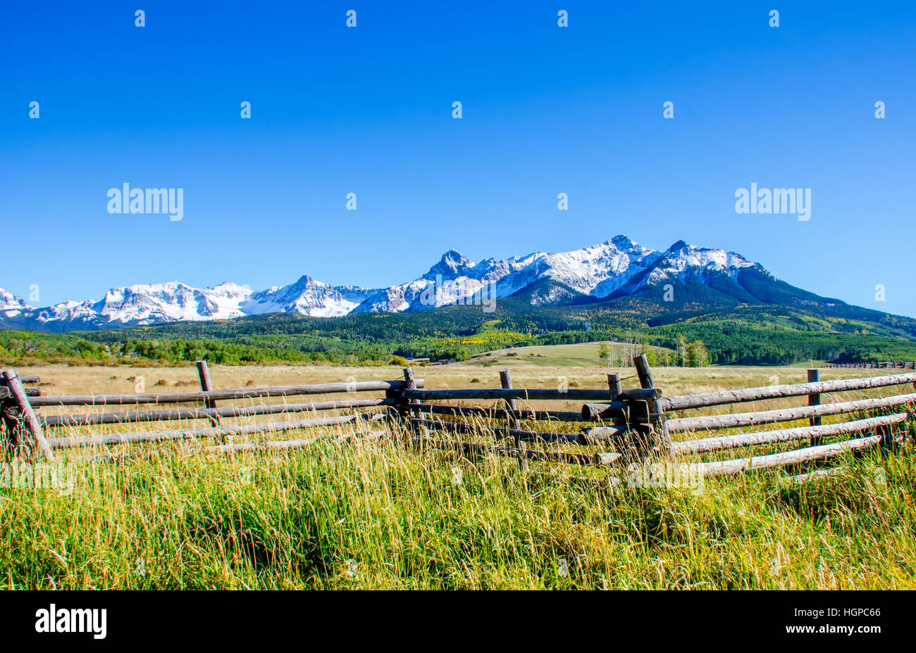 San Juan Mountains in Colorado Stock Photo