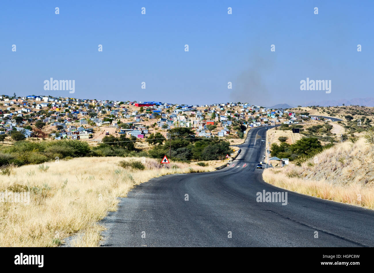 Township near Windhoek, Namibia Stock Photo