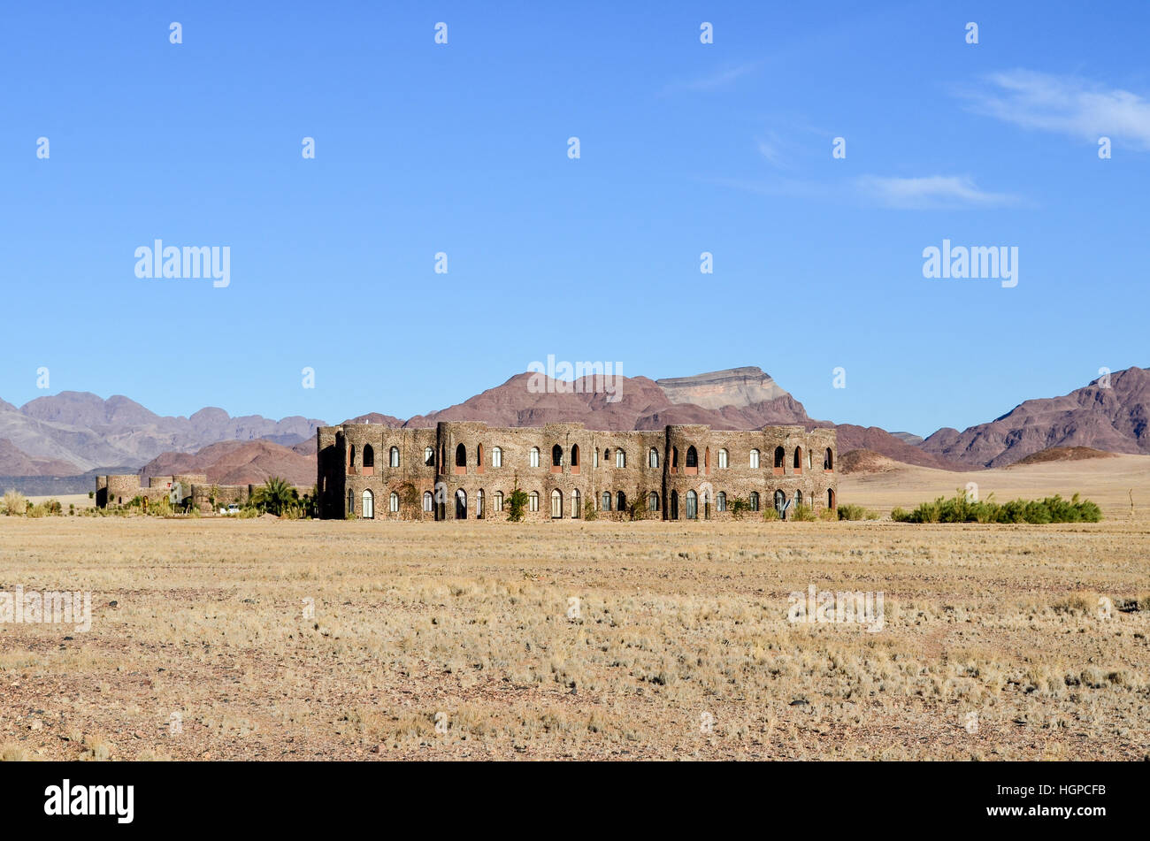 Luxury lodge in the Namib desert in Namibia Stock Photo
