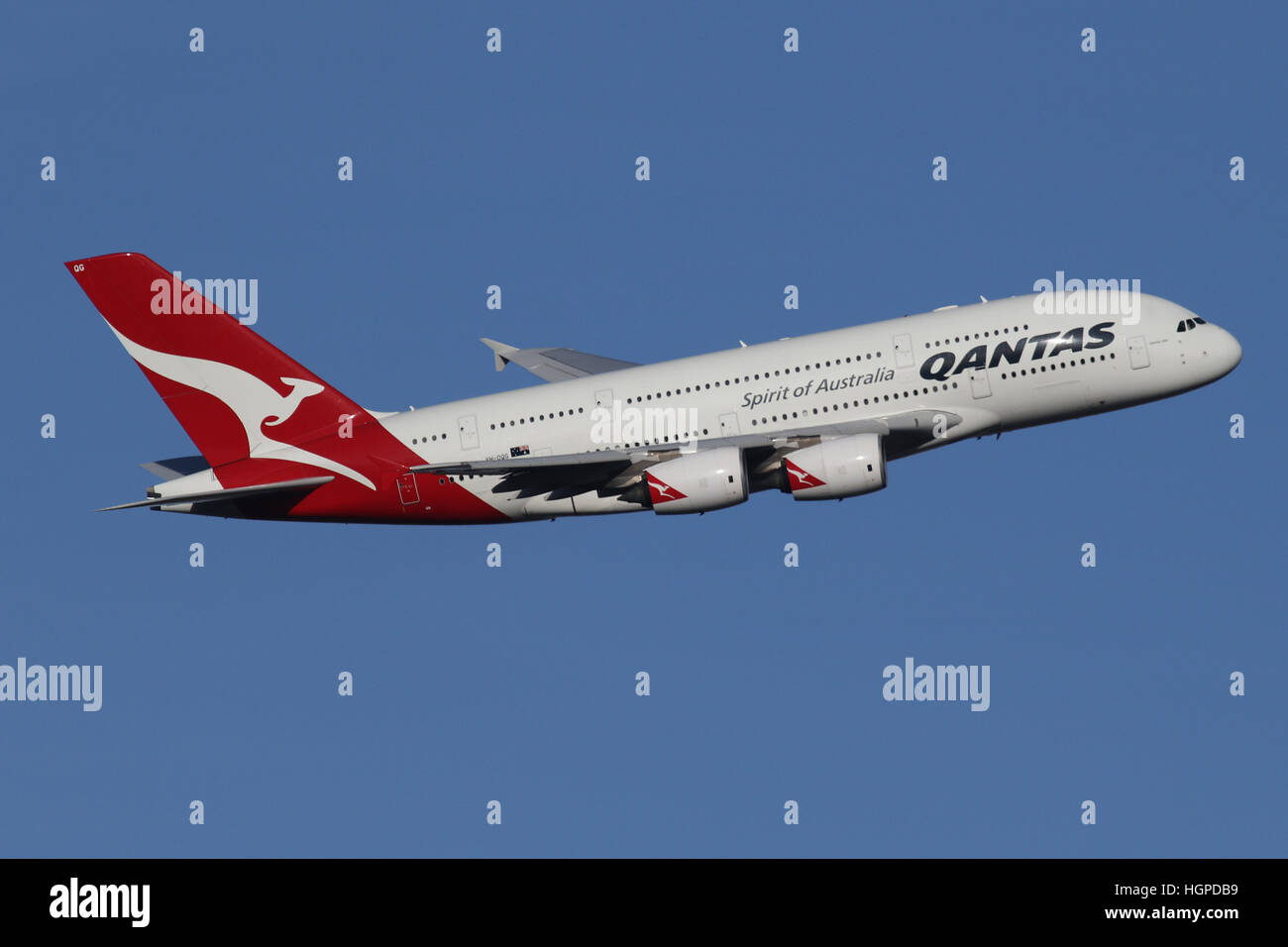 QANTAS A380 Stock Photo