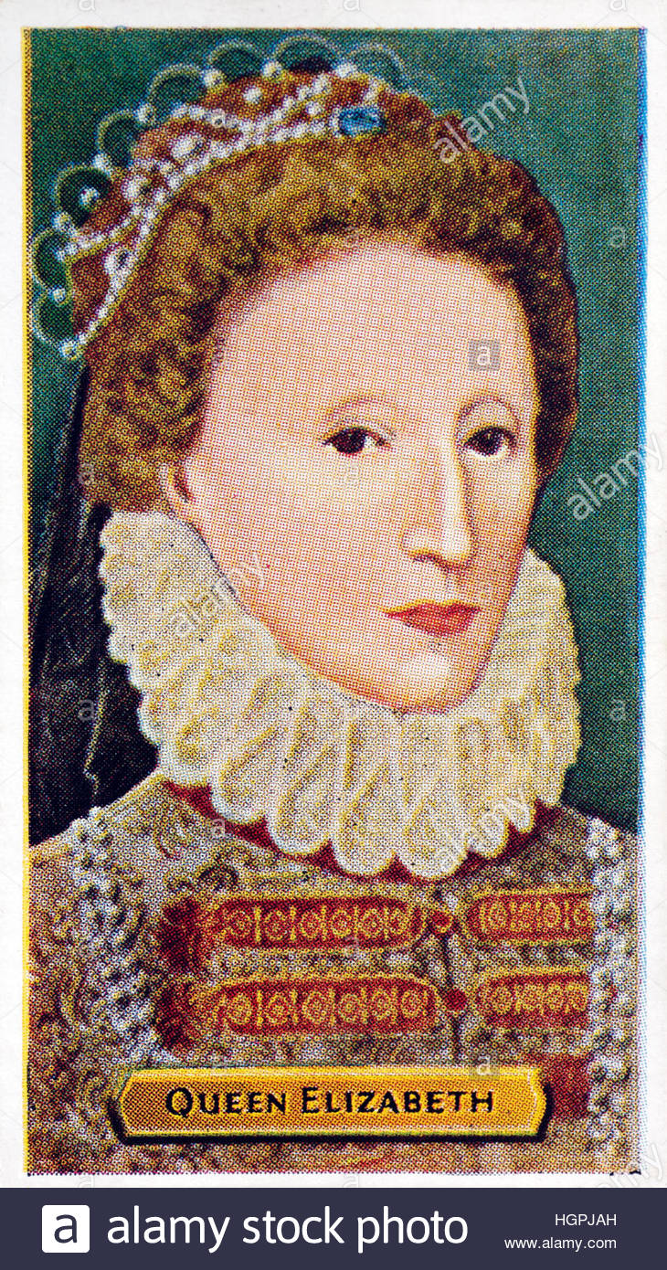 Queen Elizabeth the 1st of England,  1533 – 1603, Queen of England and Ireland Stock Photo