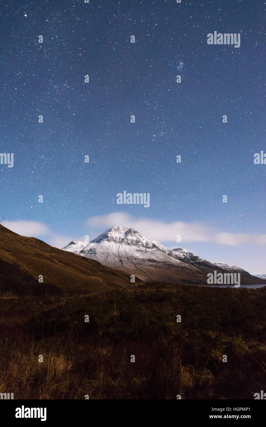 cul mor at night in the winter Stock Photo