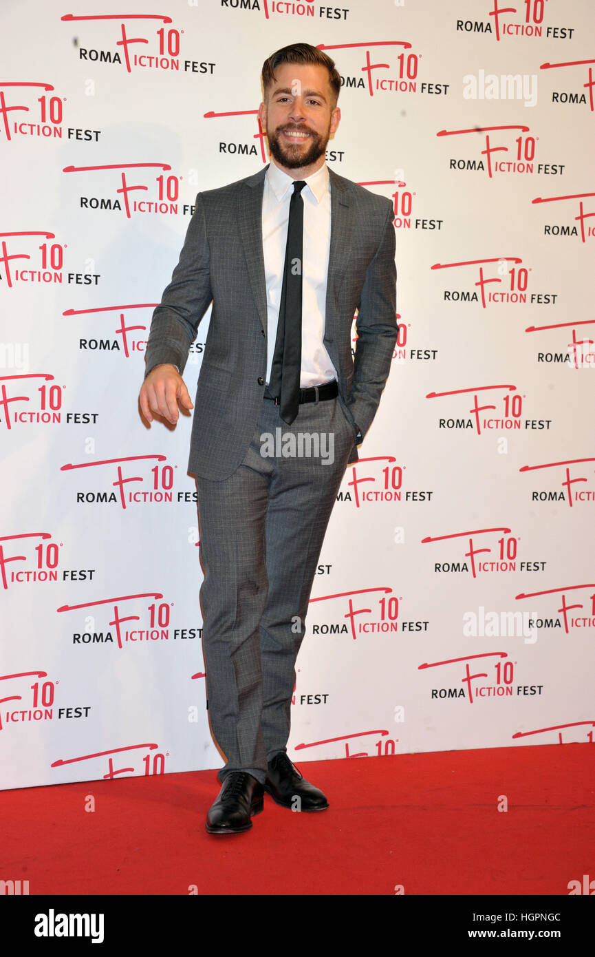 Edward Purgatori (wearing a Trussardi suit) attending the premiere of ...