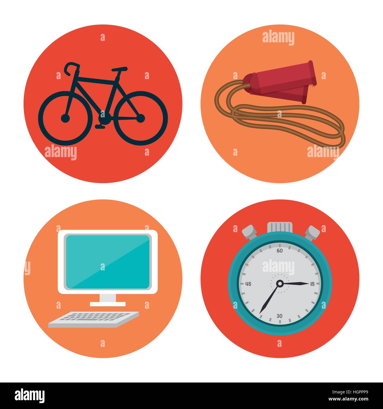 set fitness equipment icon vector illustration design Stock Vector ...