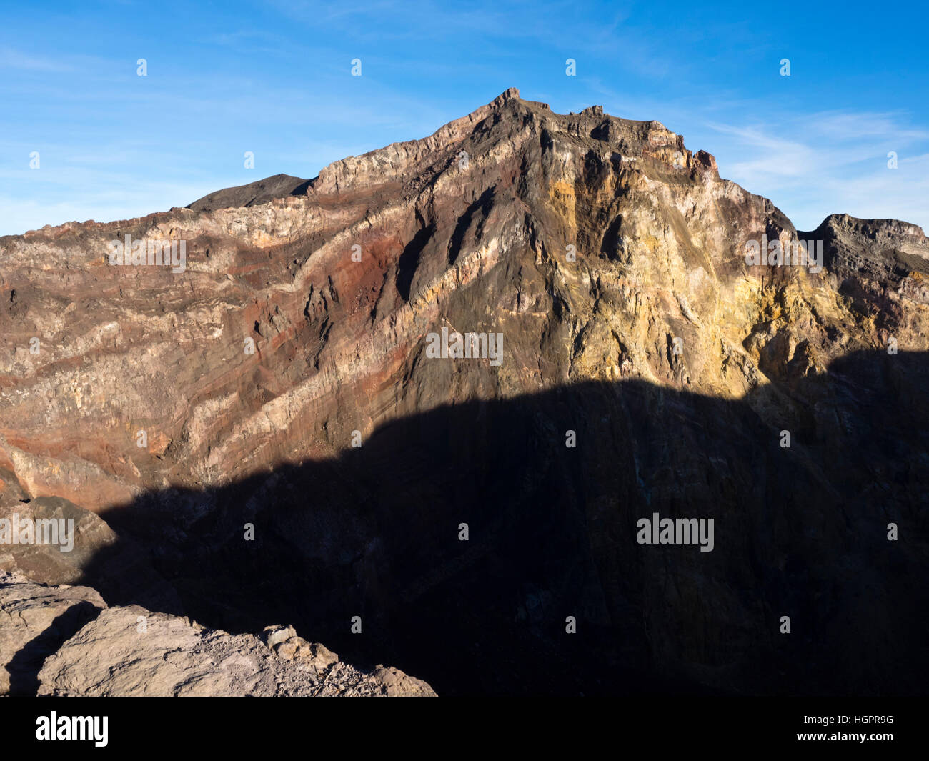 Kraterrand des Gunung Agung Stock Photo